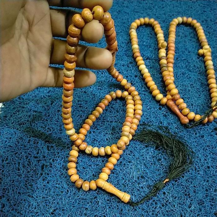 tasbeh 99 kayu secang kayu merah delima