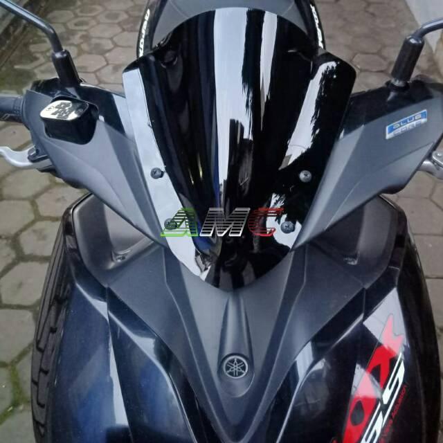 Visor Aerox 155 Jenong Hitam 26 cm Winsil Aerox New Visor Aerox Hitam