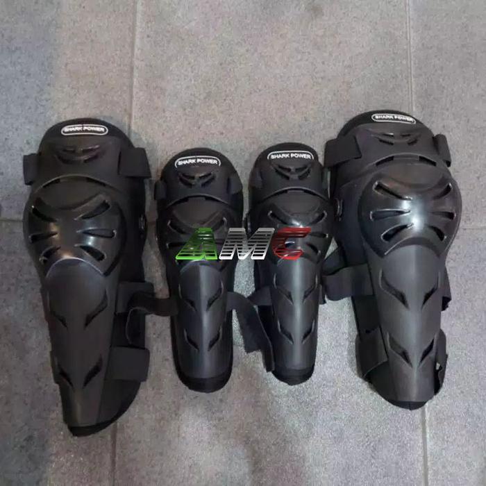 Diskon Decker Set Motor - Deker Fox Pelindung Lutut Siku Hitam