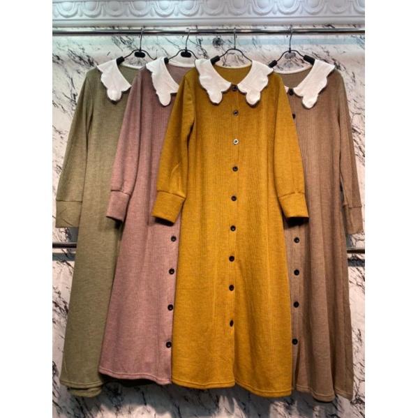 LE532 MIDI DRESS KNITE UNIQLO FULL KANCING MIUDIS VIRAL BIG SALE
