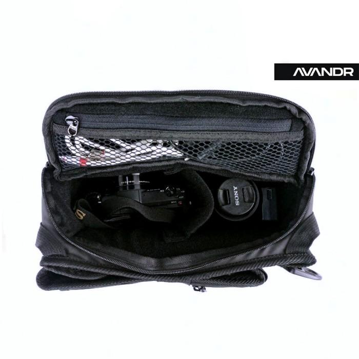 Promo AVANDR X2X Black Matte Tas Selempang Pria Multifungsi Sling Bag