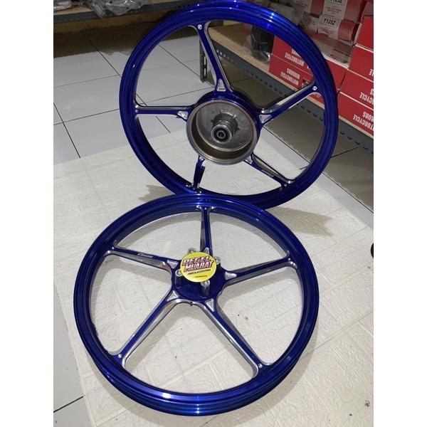 VELG ENKEI HYLOS/LATIVO ANODIZE CNC FG511 RING 17 BIRU/BLUE FIZR F1ZR