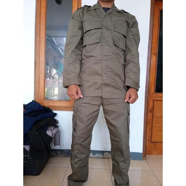 LB234 seragam pdl pol pp bahan amerikan drill GRATIS ONGKIR