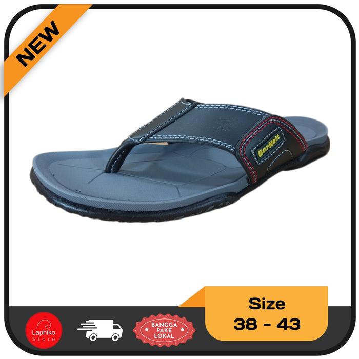 Sandal kasual pria hitam Barnett Triton 05 39-43