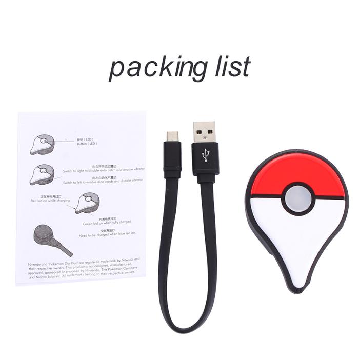 murah Gelang Pokemon Go Plus Otomatis Manual Rechargeable