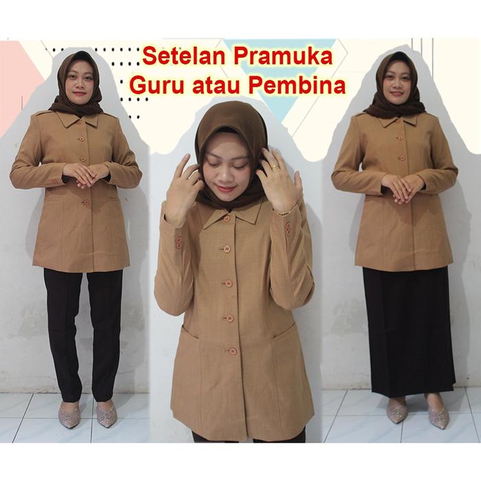 KQ325 Blazer pramuka-setelan blazer-Blazer azkia-seragam Guru dan