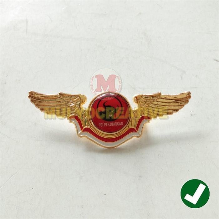 murah Lencana Wing Partai Pdi Perjuangan - Pin Wing Logo Partai Pdip