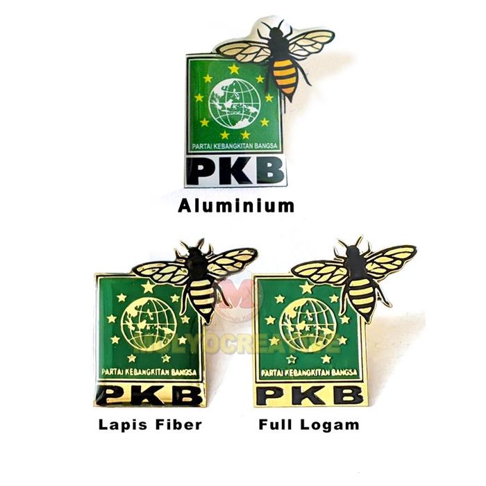 murah Pin Pkb Lebah Logo Baru Bros Partai Pkb Peniti Magnet Warna Gold