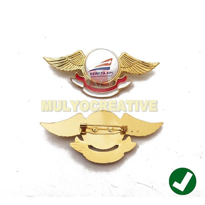 murah Lencana Kai Pin Wing Logo Kereta Api Indonesia Atribut Kerja Mur