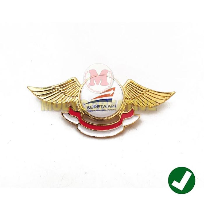 murah Pin Wing Kereta Api Lencana Wing Logo Kai Atribut Kerja Murah