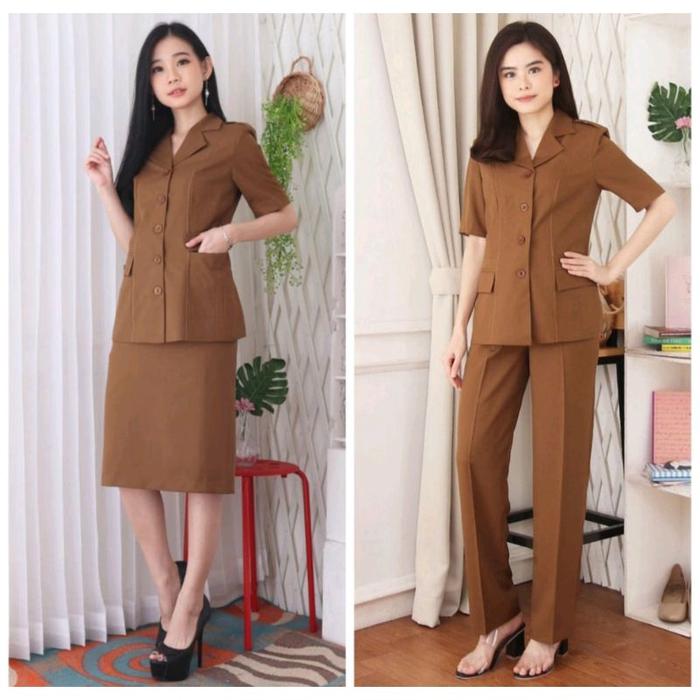 ZC194 BLAZER ELPONTE/ Seragam PNS / Seragam Pemda /Blazer PNS /Baju