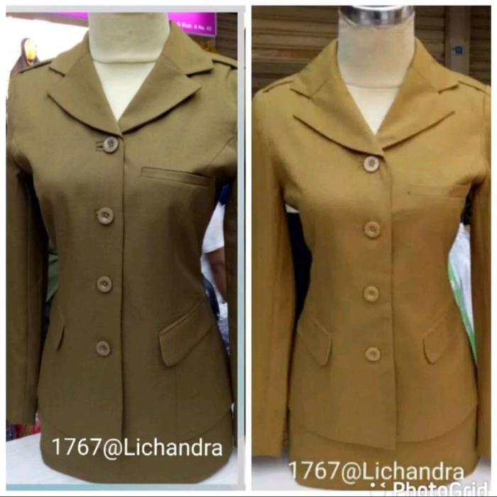 ZC575 seragam Pemda / seragam guru wanita / blazer keki / seragam