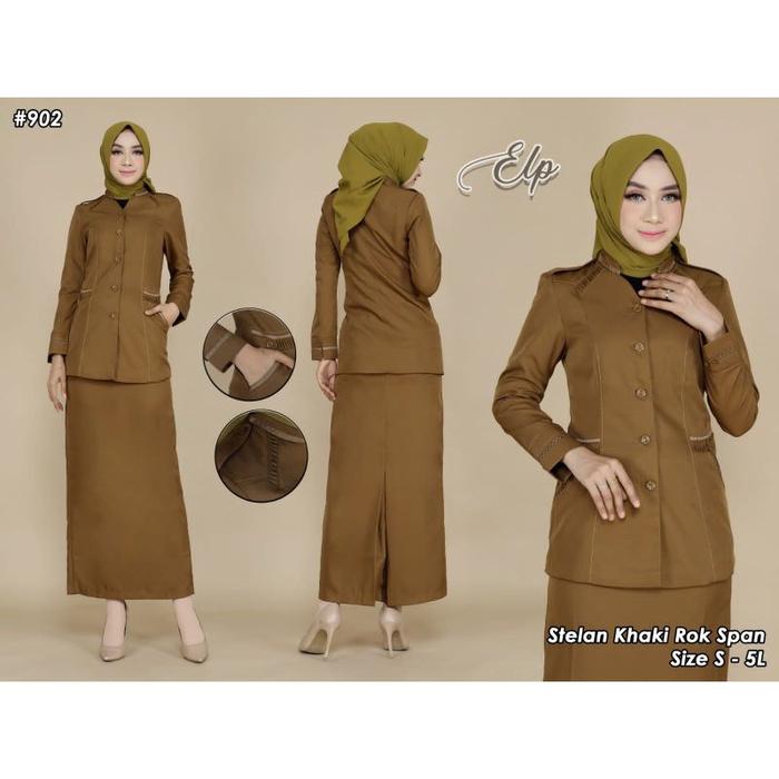 EJ710 seragam rebonia / seragam guru / baju guru wanita /baju pemda
