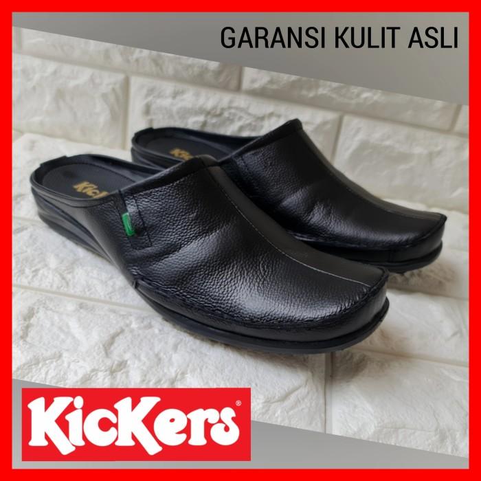 Promo Sandal Kulit Kickers - Sendal Selop Pria - Sepatu Sandal Kickers