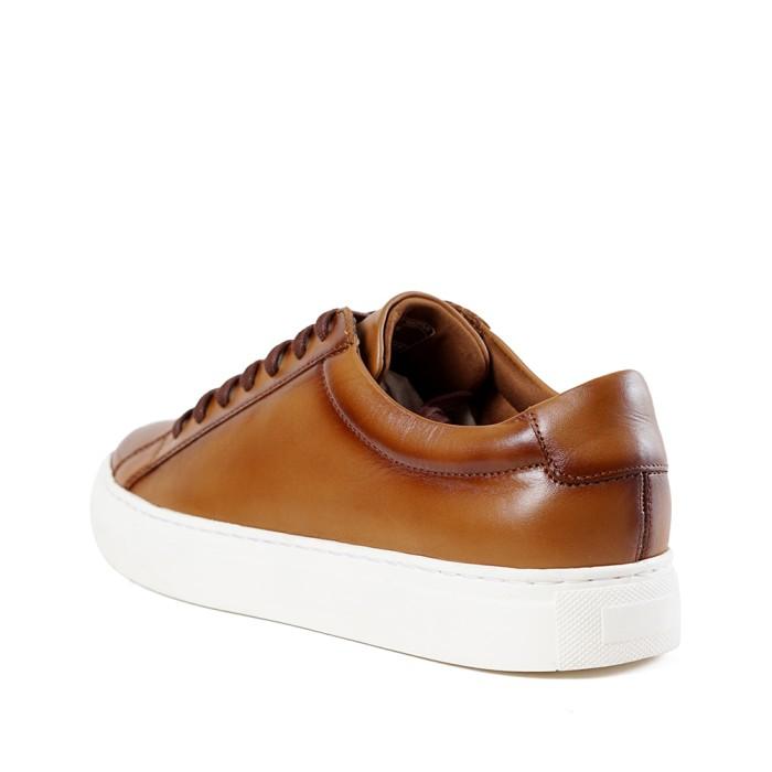 Promo Prabu - Sepatu Kulit Sneakers Pria Cipta Patina Tan