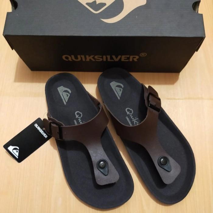 Promo SANDAL QUICKSILVER ORIGINAL SANDAL PRIA SANDAL KULIT SENDAL