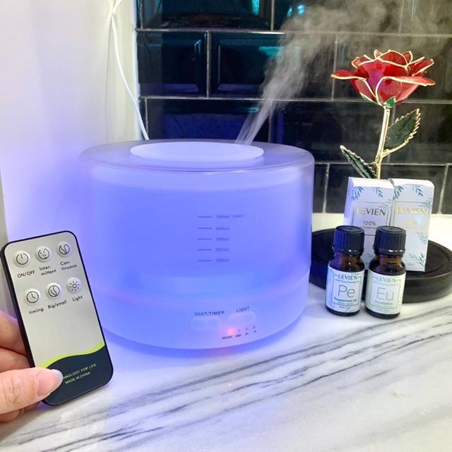 div03 WHITE DIFFUSER REMOTE + 2 LEVIEN ESSENTIAL OIL (Oil bisa pilih