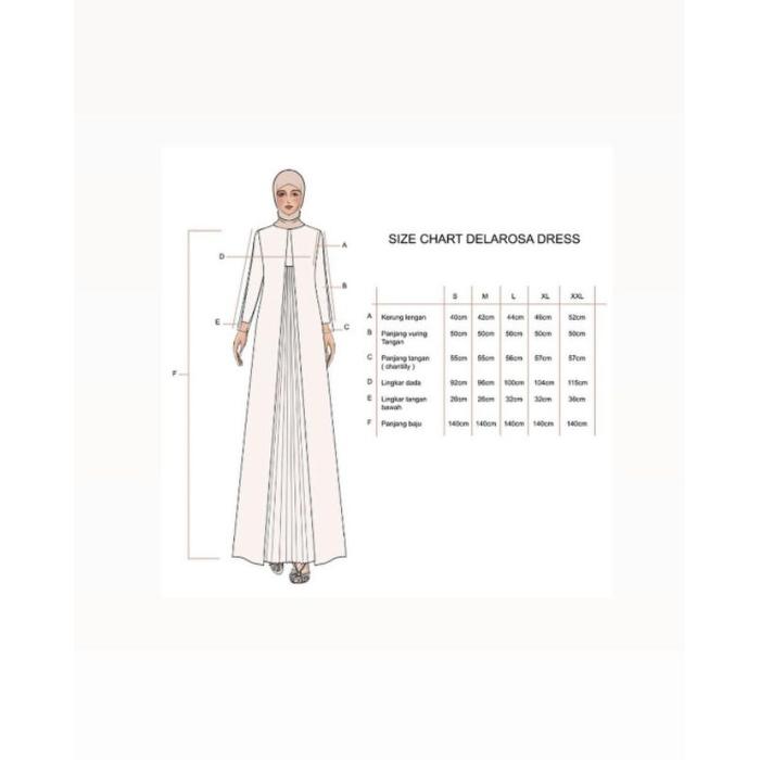 Family Set Vanilla Hijab/ Dress Vanilla Hijab/ Delarosa