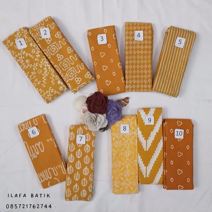 Batik cap. kuning. Tasik-garutan