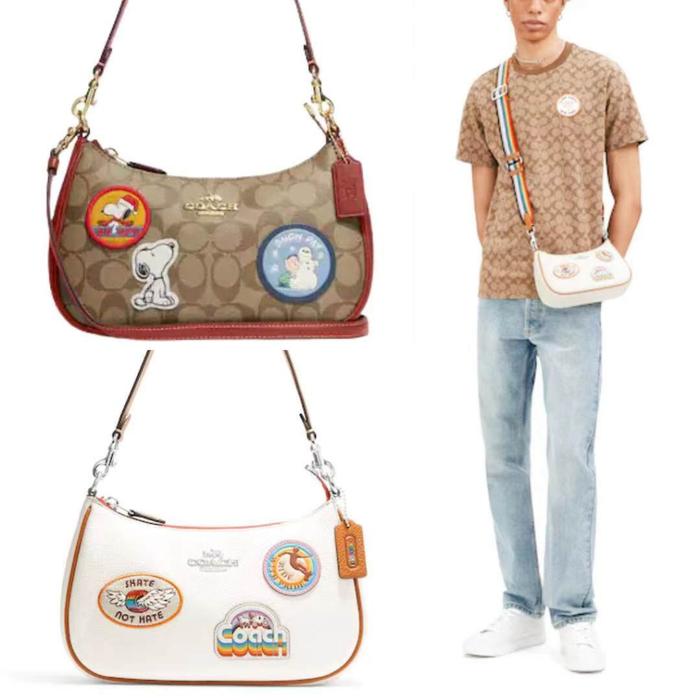 Coach Original CE848 Snoopy Co branded Underarm Bag Crossbody Bag