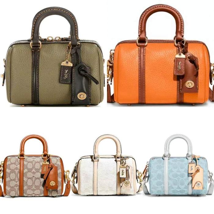 Coach CA116 Small Ruby Satchel 18 Signature Textile Jacquard Women