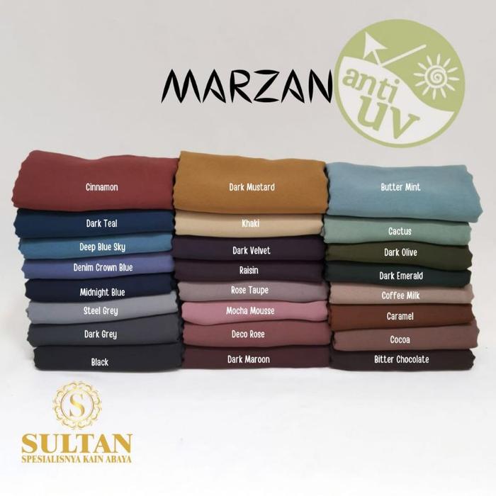 MAZEN Kain abaya sultan nama lama marzan anti uv warna lengkap