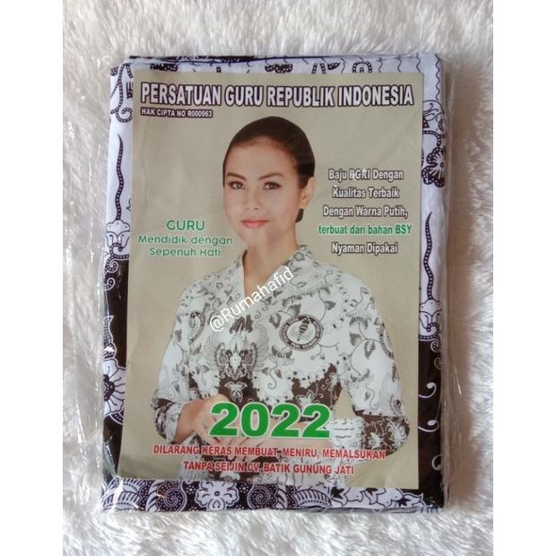 Kain batik PGRI 2022 per baju