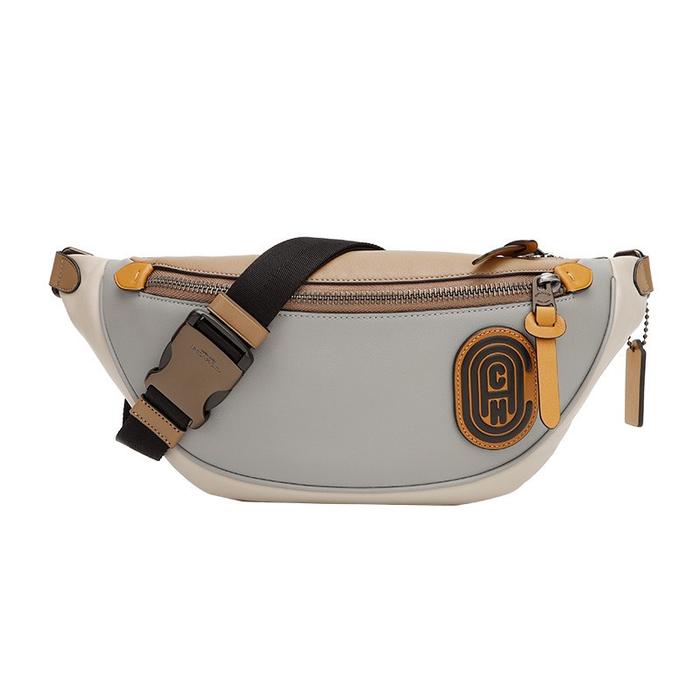 959  Coach men's pockets Inclined shoulder bag Chest package