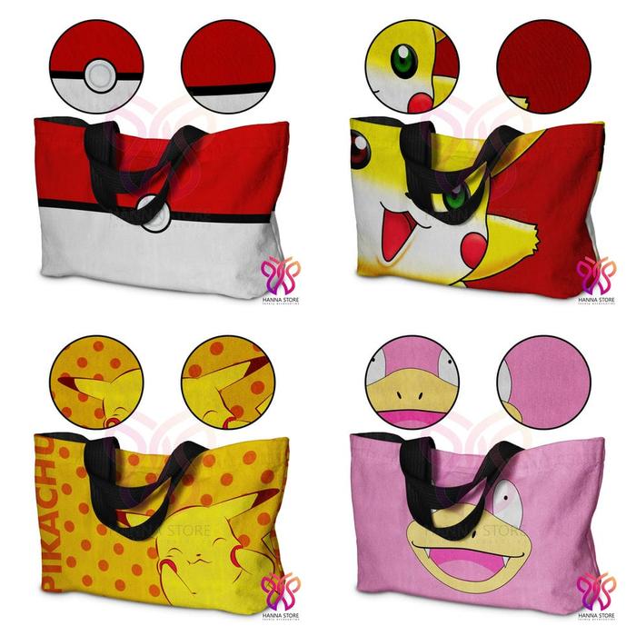 Tas Tote Bag Souvenir Anime Pokemon