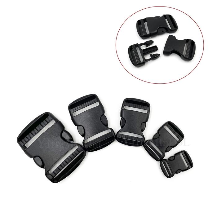 20Mm/25Mm/32Mm/38Mm/50Mm Black Plastic Dual Adjustable Side