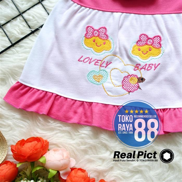 " [SDR-RF35] TOKO RAYA 88, Setelan Dress Bayi 3 - 18 Bulan, RED FOREST