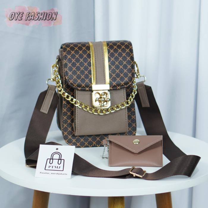 Tas hp sling bag wanita free dompet terbaru branded