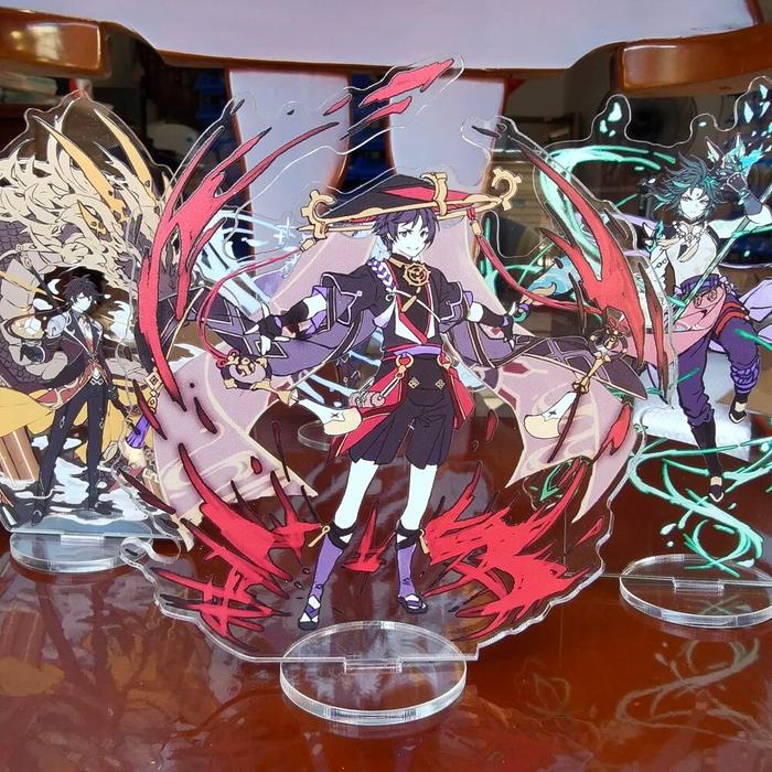 Anime Figure Genshin Impact Scaramouche Zhongli Hutao Xiao Kaeya