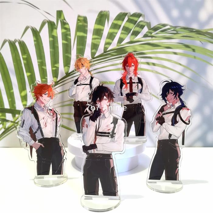 Anime Genshin Impact Figures Tartaglia Zhongli Kaeya Diluc Thoma