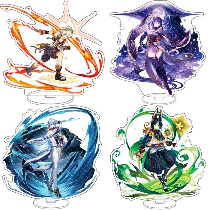 Cartoon Anime Figure Genshin Impact Zhongli Ayato Venti Xiao Miko