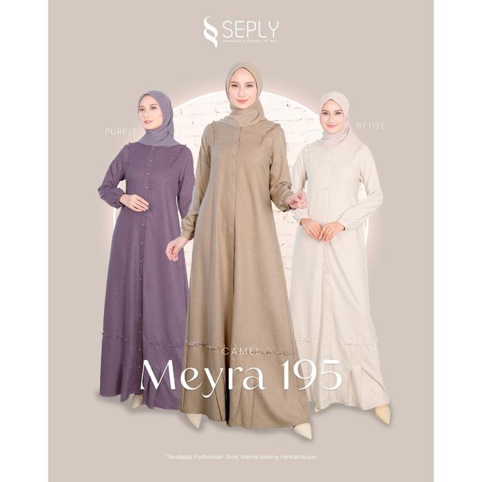 SEPLY ORIGINAL MEYRA 195 PURPLE MEYRA 195 CAMEL BEIGE GAMIS DEWASA