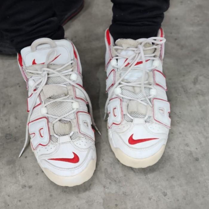 NIKE NIKE AIR MORE UPTEMPO '96 "WHITE/VARSITY RED/WHITE" SNEAKERS