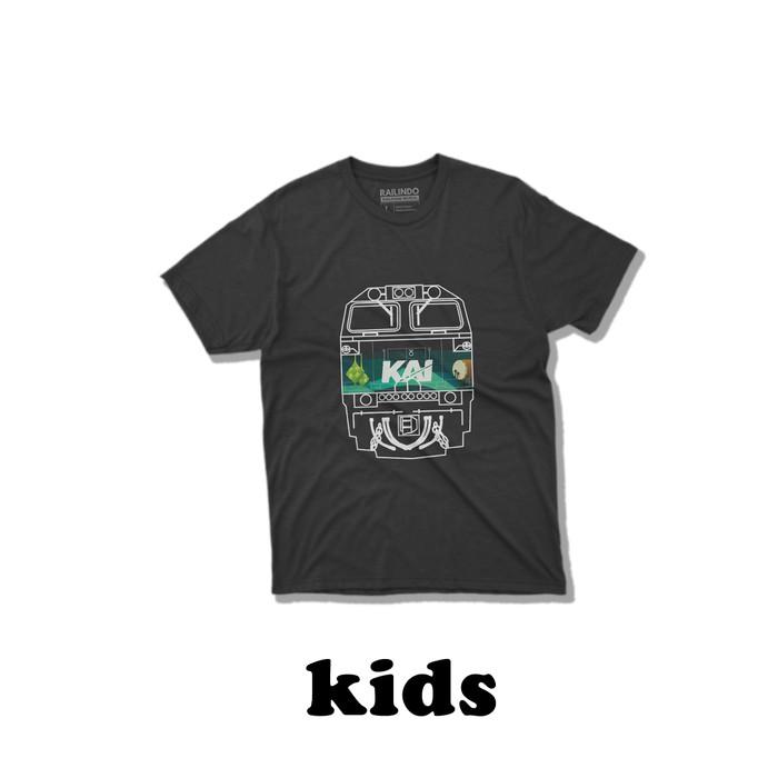 Baju KAOS ANAK Kereta Api Lokomotif CC206 Livery LEBARAN MONOLINE