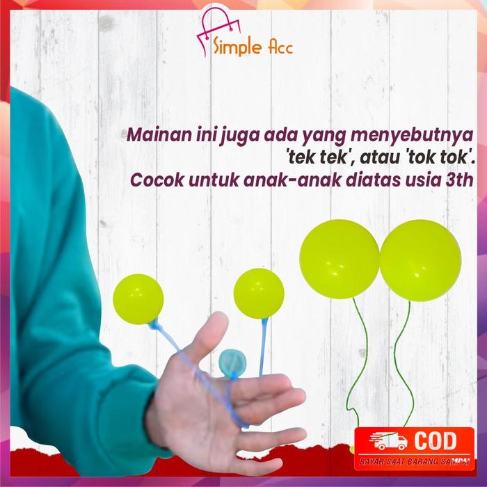 Produk DO-M306 Mainan Anak Lato Lato Glow In The Dark / Tek Tek /
