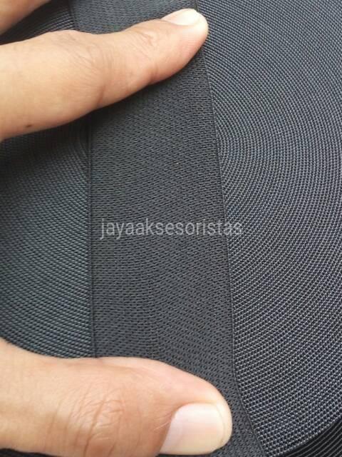 Tali webbing elastis/karet tas 3.8 cm