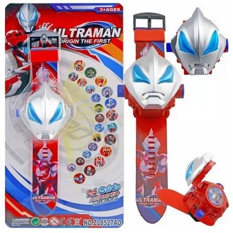 JAM TANGAN ANAK DIGITAL KARAKTER ULTRAMEN LAMPU PROYEKTOR ANAK GROSIR