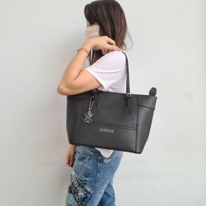 Tas gu 3ss delaney medium-large size saffiano effect black,blue,red