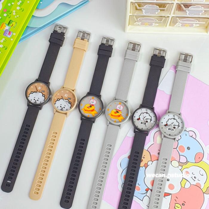 Jam tangan anak Bt21 wanita perempuan | Jam Tangan Fashion Wanita