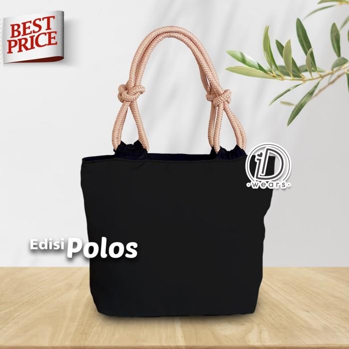 [EDISI POLOS] Tas Totebag Wanita tali sumbu kepang Tas Bahu