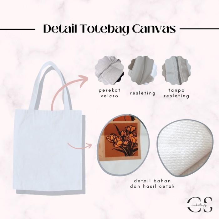 CUSTOM TOTEBAG KANVAS BISA REQUEST WARNA TAS FULLPRINT