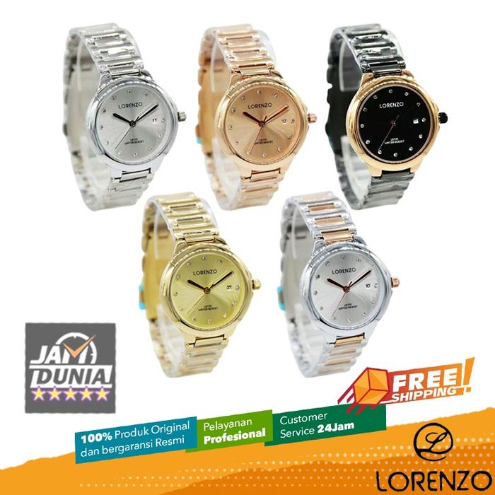 JAM LORENZO 1048LG LORENZO 1048 LG JAM WANITA JAM MURAH LA ST