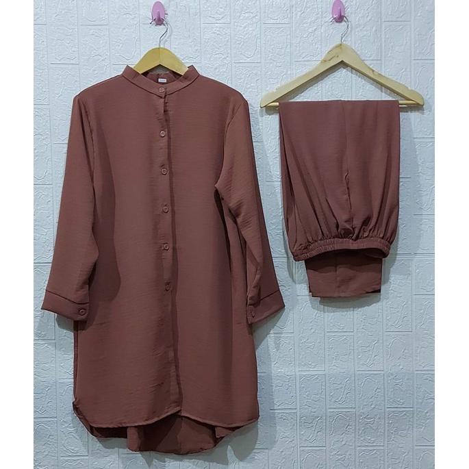 Tunik Crinkle / Tunik Crinkle Airflow / Tunik Crinkle Full Kancing /