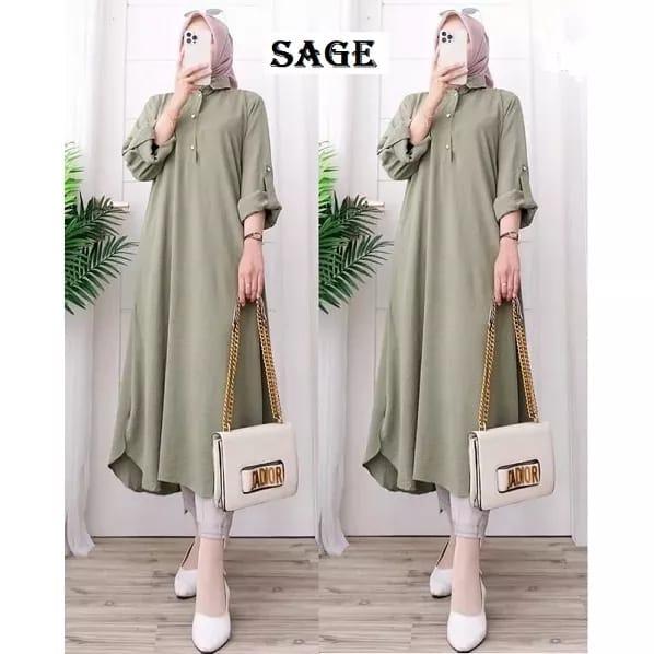 Tunik Bahan Cringkle Airflow Premium Model Terbaru 2023 Terlaris/Baju