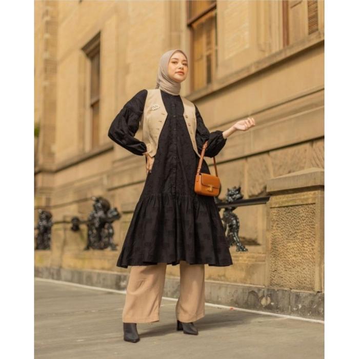Reine Long Tunik || Plain Long Tunik Heaven Lights