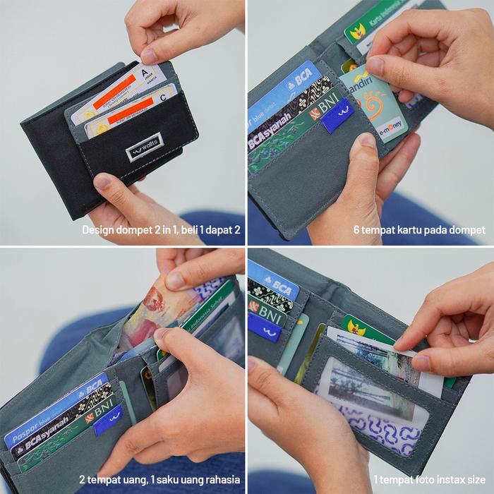 Wallts Aster  Dompet Wallet Kartu Pria dan Wanita